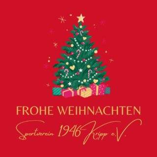 FROHE WEIHNACHTEN! 🎄
Wir wünschen allen Mitgliedern, Freunden und Unterstützern erholsame Feiertage, Gesundheit und neue Energie für das kommende Sportjahr.
Danke für euren Teamgeist, euren Einsatz und euren Support – gemeinsam bleiben wir in Bewegung 💪
#FroheWeihnachten #svkripp #Teamgeist #Vereinsliebe #GemeinsamStark #weihnachtszeit