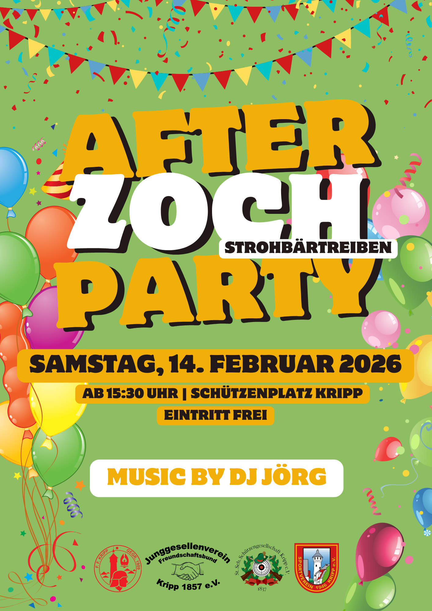Plakat After-Zoch-Party 2026